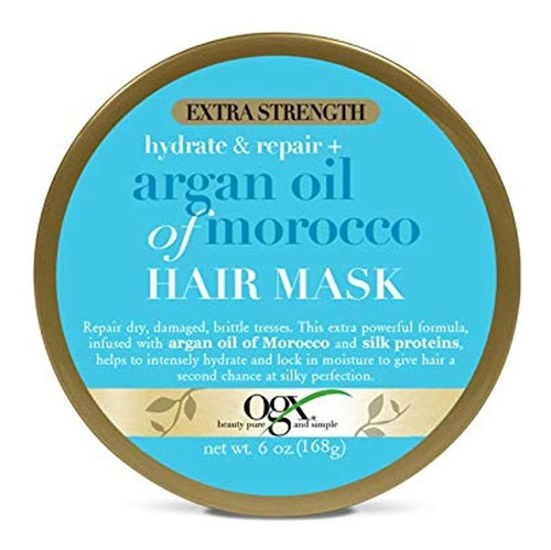 Ogx Máscara Para El Cabello Con Aceite De Argán Extra Fuerte