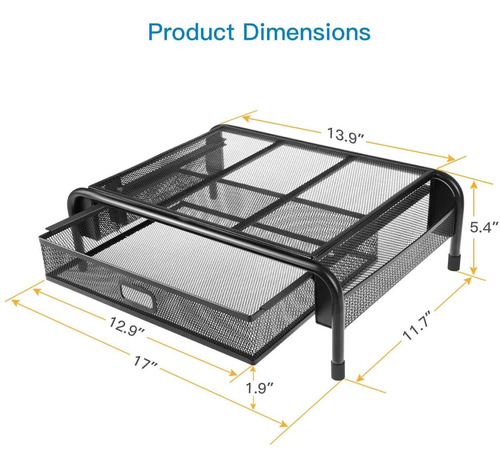 Huanuo - Soporte Elevador Para Monitor, Soporte De Metal De