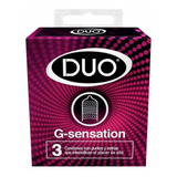 Preservativo Duo G Sensationcaja X 3 Und