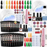 Kit Completo Para Uñas Acrílicas Led Lámpara, 12 Colores