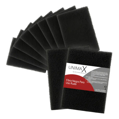Fibra Negra Uso Rudo Cocina Parrillas Set De 10u Color Negro | MercadoLibre