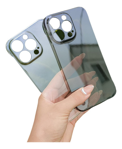 Capinha Para iPhone 13 Pro Em Acrílico Sem Moldura Luxo 