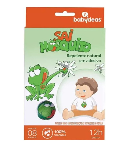 Kit Sai Mosquito + 30 Adesivo Repelente Natural Infantil 