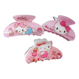 Docena Pinzas Para Cabello Kitty Kawaii Mayoreo