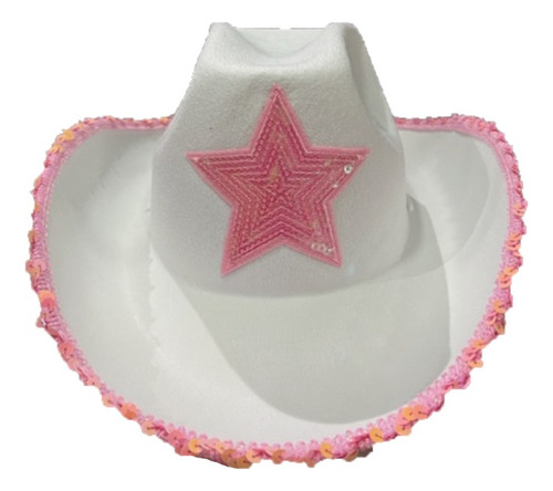 Gorro Sheriff Vaquera Mujer - Blanco - Excelente Calidad 