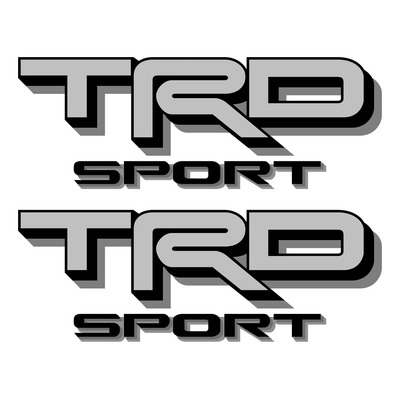Calcomanías Trd Sport Plata P\u002F Tacoma 2 Pza. Impresas | Meses sin interés