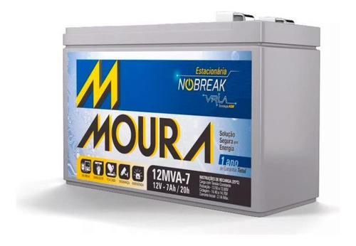 Bateria Nobreak 12v 7ah Vrla Ups Segurança Alarme Central