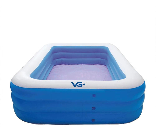 Piscina Inflável Retangular Vg Plus 18031 De 180cm X 140cm X 60cm 540l Azul