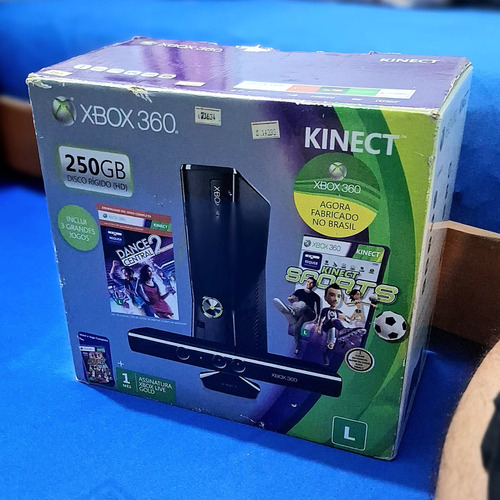 Xbox 360 Destravado + 2 Kit Controles + Kinect + Hd 500gb 