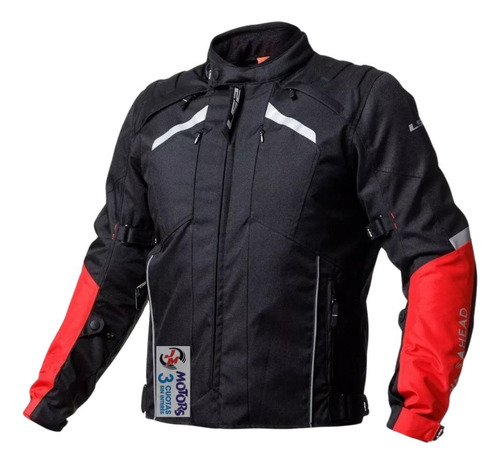 Jm Núñez Campera Moto Ls2 Serra Cordura Hombre Negra Roja