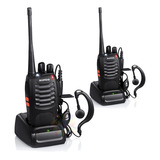 Kit X 2 Handy Baofeng Bf888s Canalero O F E R T A Radio Walkie Talkie 16ch Uhf Handie Accesorios Bateria Manos Libres