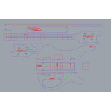 Plantilla Bajo Rickenbacker - Luthier - Mdf 6mm