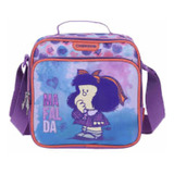 Lonchera Chenson Ma64264-u Mafalda Dos Compartimentos Dolay Color Violeta Rayado
