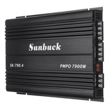 Sunbuck 7900w Amplificador De Audio Para Auto 4 Canales