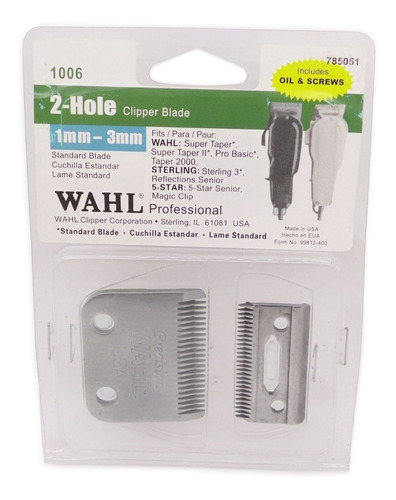 Lamina Wahl Super Taper, Homecut, Pro Basic,classic 