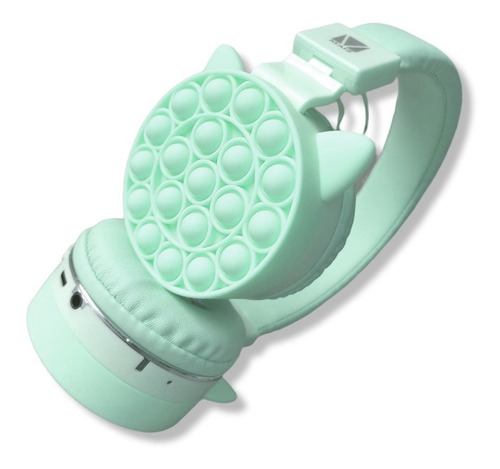 Audifonos Bluetooth Diadema Gato Orejas Kawaii Pop It