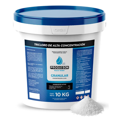 Cloro Granulado Para Alberca Proquison 10 Kg Tricloro 90% Piscina | Meses sin interés