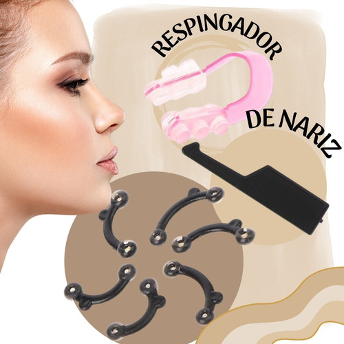 Respingador De Nariz Corrector Nasal Clip Moldeador Nariz F Color A Escoger Talla Unitalla