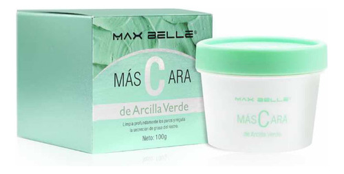 Mascarilla De Arcilla Verde 100gr Max Belle