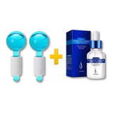 Ice Globes Masajeador Facial Frío + Serum Acido Hialuronico 