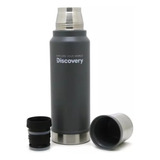 Termo Acero Inoxidable Discovery 1 Litro Mate Camping Gris