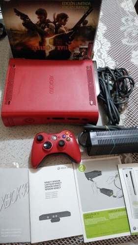 Xbox 360 Rojo Edición Especial Resident Evil 5 De 120 Gb