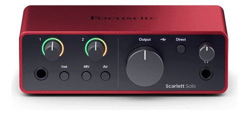 Interfaz De Audio Focusrite Scarlett Solo 4g Air Usb