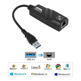 Adaptador Ethernet Usb 3.0 Gigabit 10/100/1000 Pc Ps4 Xbox