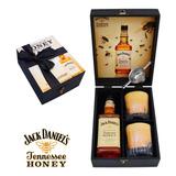 Kit Whisky Presente Jack Daniel's Honey 375ml 2 Copo Dosador