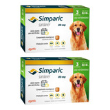 02 Antipulgas Cães Simparic 80mg 20,1-40kg 3 Comprimidos