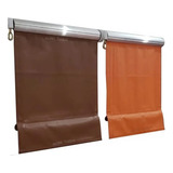 Kit Toldo Cortina Com Lona  Retratil Pvc Manivela 380 X 240