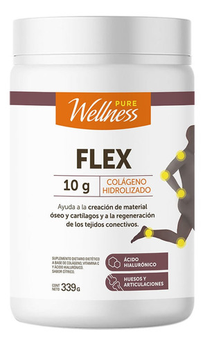 Colágeno Hidrolizado Flex 10 G Pure Wellness X 339 G