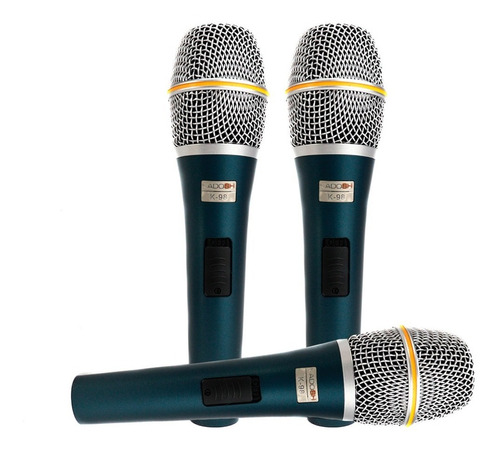 Microfone Kadosh K-98 Dinâmico Hipercardióide Kit 3 Peças
