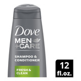 Dove Men+care Abrillanta Y Nutre Shampoo 2en1 355ml.