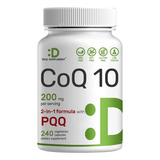  Coq10 200mg Y Pqq 200mcg 240 Cáps Vegetales Importado Eeuu