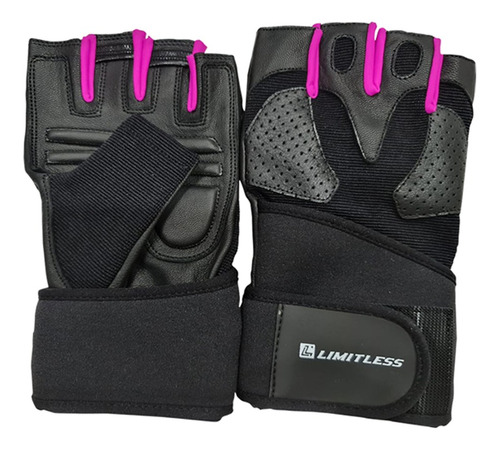 Guante Fitness Mujer Limitless Negro/fucsia A107880