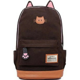 Mochila Gato Orejas Cute Kawaii Cat Gatito E Entrega Inmedia