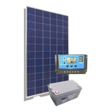 Kit Solar 2 Paneles 160w + Reg 20a + Batería Gel 12v 100 Ah