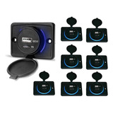 Kit 8 Carregador De Celular Para Carro 1 Usb + 1 Usb Power 