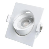 Spot Led Quadrado Direcionável Embutir 12w Luz Branca Cor 6500k 110v/240v