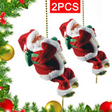 2 Muñecas Navideñas De Santa Claus Climbs Con Música