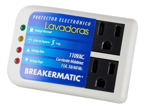 Protector De Voltaje Breakermatic Para Lavadoras 