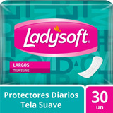 Protector Diario Ladysoft Largos Tela Suave 30 Un
