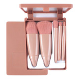 Kit 5 Pincel Maquiagem Pó Sombras Base Boca Olhos Blush