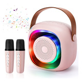 Bocina Bluetooth Karaoke Altavoz Con Luz De Respiración Led