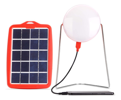 D.light Linterna Solar Portatil S200 Y Cargador De Telefono