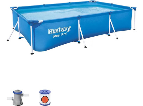 Alberca Bestway Steel Pro 3300l Rectangular 3 X 2 C/bomba