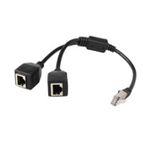 Cable Divisor Ethernet Rj45, Cabina Ethernet De 1 Macho A 2