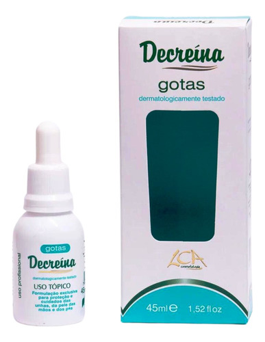 Antimicótico Tratamento Micose Nas Unhas Gotas 45ml Decreina Cor Branco