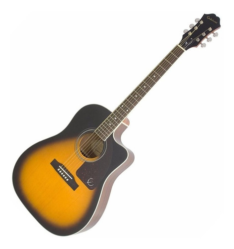 Guitarra Electroacústica EpiPhone Aj-220sce Sunburst C/corte